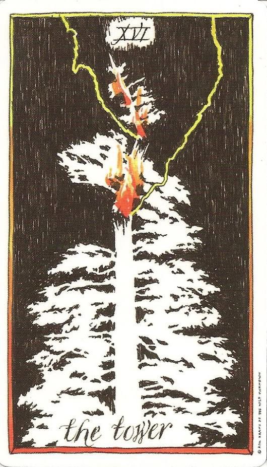 wild unknown tarot's tower card